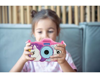 Lexibook Dětský fotoaparát s 3D krytem Jednorožec