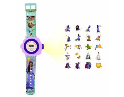 Lexibook Digitální promítací hodinky Disney Wish s 20 obrázky