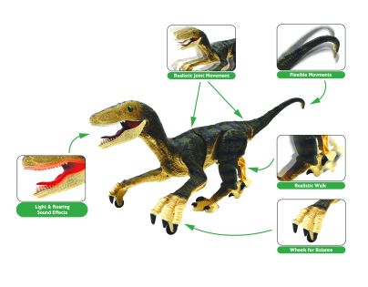 Lexibook Dinosaurus na dálkové ovládání se zvukovými efekty