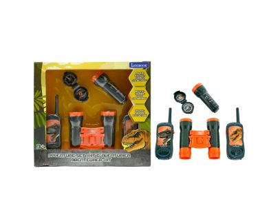 Lexibook Dinosaurus set vysílačky, dalekohled, baterka, kompas