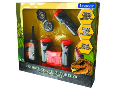 Lexibook Dinosaurus set vysílačky, dalekohled, baterka, kompas