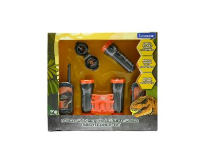 Lexibook Dinosaurus set vysílačky, dalekohled, baterka, kompas