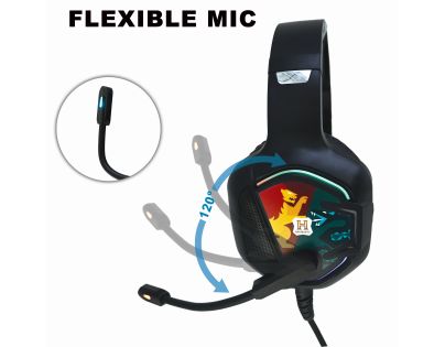 Lexibook Drátová herní sluchátka Harry Potter s mikrofonem a světelnými efekty