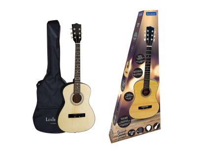 Lexibook Dřevěná akustická kytara 91 cm s taškou