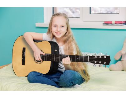 Lexibook Dřevěná akustická kytara 91 cm s taškou