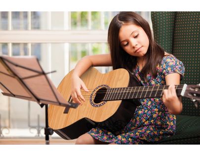 Lexibook Dřevěná akustická kytara 91 cm s taškou