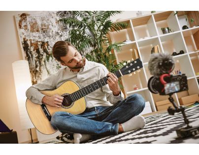 Lexibook Dřevěná akustická kytara 91 cm s taškou