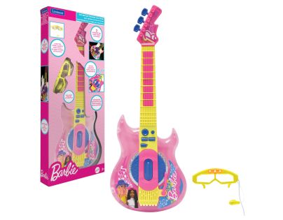 Lexibook Elektronická svítící kytara Barbie + brýle s mikrofonem