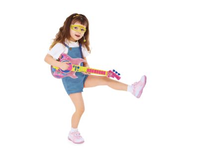 Lexibook Elektronická svítící kytara Barbie + brýle s mikrofonem