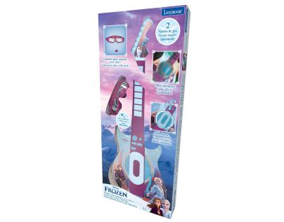Lexibook Elektronická svítící kytara Frozen + brýle s mikrofonem
