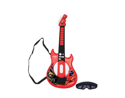 Lexibook Elektronická svítící kytara Kouzelná Beruška + brýle s mikrofonem