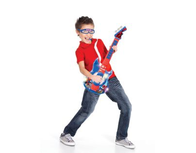 Lexibook Elektronická svítící kytara Spiderman + brýle s mikrofonem