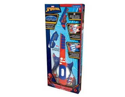 Lexibook Elektronická svítící kytara Spiderman + brýle s mikrofonem