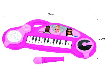 Lexibook Elektronické klávesy Barbie s mikrofonem 24 kláves