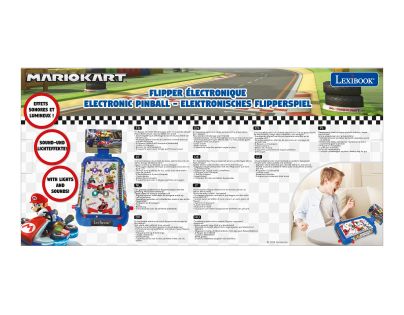 Lexibook Elektronický stolní pinball Mario Kart