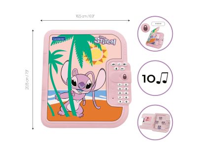 Lexibook Elektronický tajný deník Stitch Angel