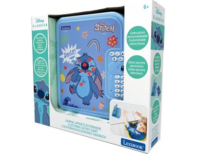 Lexibook Elektronický zápisník Secret Safe Disney Stitch