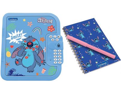Lexibook Elektronický zápisník Secret Safe Disney Stitch