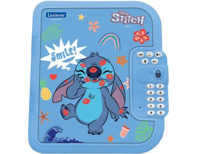 Lexibook Elektronický zápisník Secret Safe Disney Stitch