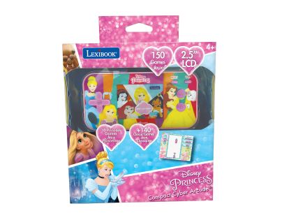 Lexibook Herní konzole 2,5'' Disney princezny 150 her