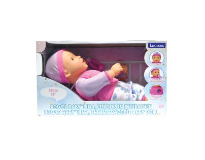 Lexibook Interaktivní panenka Power Baby Lina 37 cm