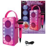 Lexibook iParty bluetooth reproduktor růžový s mikrofonem a světelnými efekty