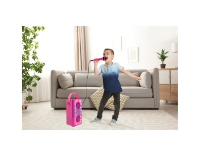 Lexibook iParty bluetooth reproduktor růžový s mikrofonem a světelnými efekty