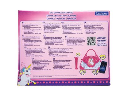 Lexibook Kabelka Jednorožec s reproduktorem a mikrofonem