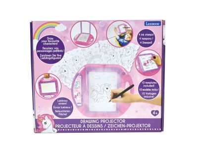 Lexibook Kreslící projektor Jednorožec se šablonami a razítky