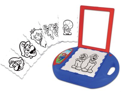 Lexibook Kreslící projektor Super Mario se šablonami a razítky