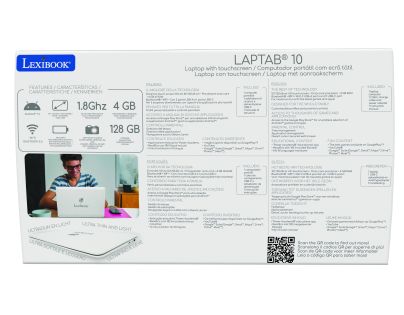 Lexibook LAPTAB Můj první skutečný počítač s dotykovou obrazovkou anglická verze