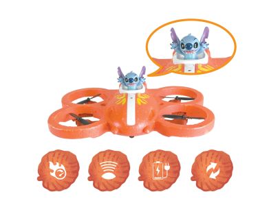 Lexibook Létající vesmírná loď na dálkové ovládání Stitch