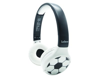 Lexibook 2v1 bluetooth skládací sluchátka Fotbal s limitem hlasitosti
