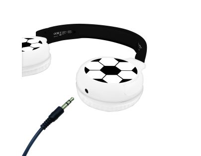 Lexibook 2v1 bluetooth skládací sluchátka Fotbal s limitem hlasitosti