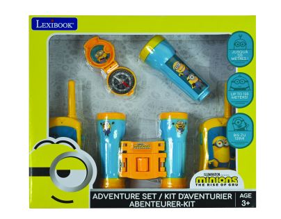 Lexibook Mimoni Set vysílačky, dalekohled, baterka, kompas