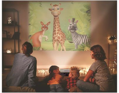 Lexibook Mini domácí kino - projektor pro filmy, hry a fotografie