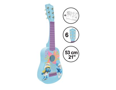 Lexibook Moje první kytara Šmoulové 53 cm