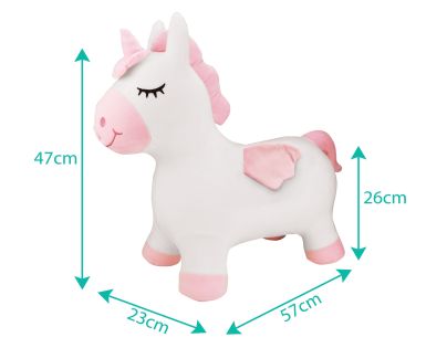 Lexibook Nafukovací plyšový skákací jednorožec