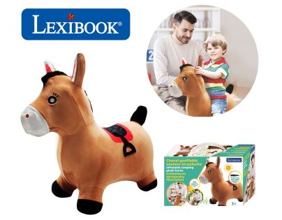 Lexibook Nafukovací plyšový skákací kůň