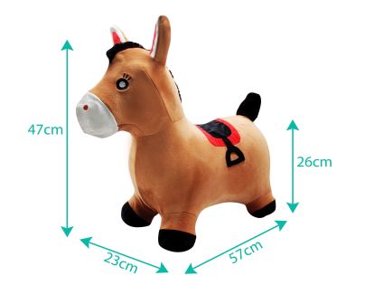 Lexibook Nafukovací plyšový skákací kůň