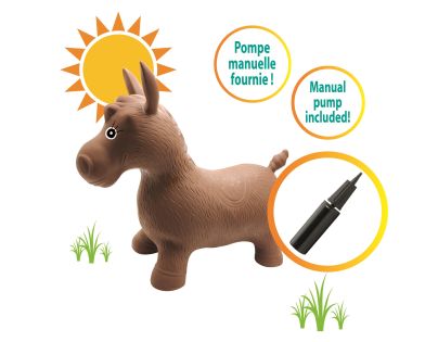 Lexibook Nafukovací plyšový skákací kůň