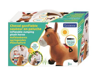 Lexibook Nafukovací plyšový skákací kůň