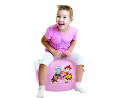 Lexibook Nafukovací skákací míč 45 cm růžový Tlapková patrola
