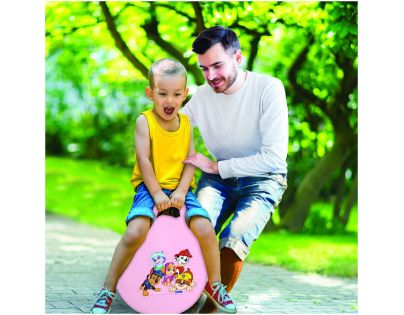 Lexibook Nafukovací skákací míč 45 cm růžový Tlapková patrola
