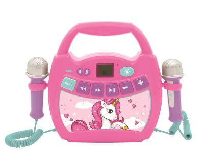Lexibook Reproduktor karaoke jednorožec se 2 mikrofony