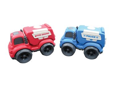 Lexibook Sada policejního a hasičského auta z bioplastu 10 cm