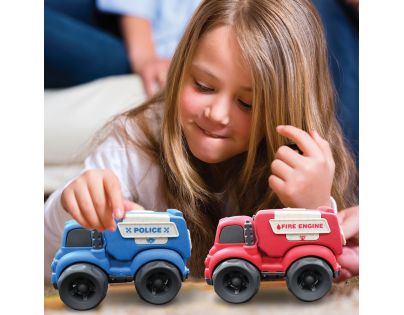 Lexibook Sada policejního a hasičského auta z bioplastu 10 cm