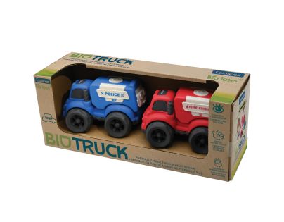 Lexibook Sada policejního a hasičského auta z bioplastu 10 cm