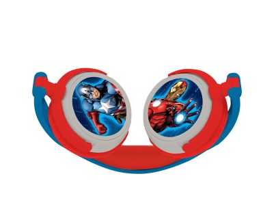 Lexibook Skládací drátová sluchátka Avengers s limitem hlasitosti