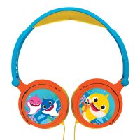 Lexibook Skládací drátová sluchátka Baby Shark s limitem hlasitosti 3